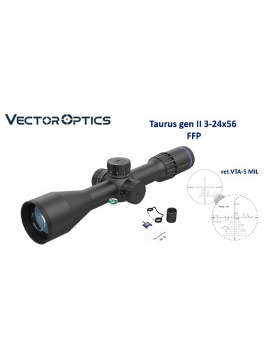 OTTICA VECTOR OPTICS  Taurus GenII 3-24×56 ED FFP Riflescope – SCFF - 33