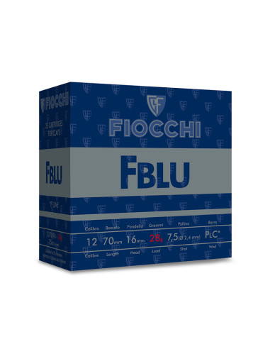 Cartucce calibro 12 fiocchi FBLU 24 grammi 25 cartucce