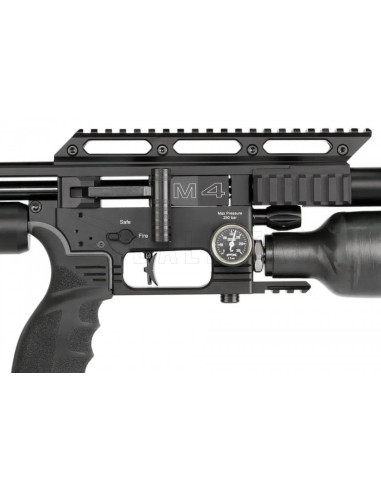Carabina Pcp calibro 5,5 Fx Impact sniper  M4 28/c Sniper Nera Power Plenum serbatoio 750 canna lunga  70 cm 25 colpi