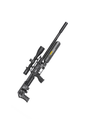 Carabina Pcp calibro 5,5 Fx Impact sniper  M4 28/c Sniper Nera Power Plenum serbatoio 750 canna lunga  70 cm 25 colpi