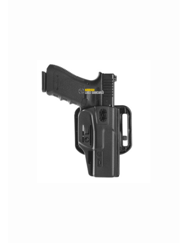 FONDINA IN POLIMERO PER PISTOLA GLOCK MODELLO 43 DA CINTURA  VJH8879 – “HYBRID” Category Injection molded polymer belt holsters