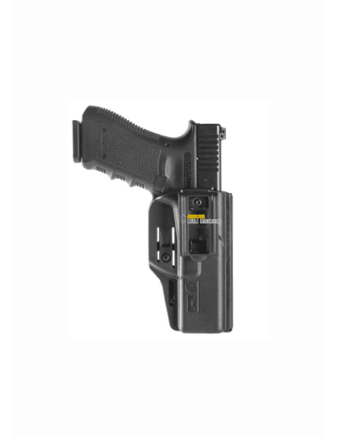 FONDINA IN POLIMERO PER PISTOLA GLOCK MODELLO 43 DA CINTURA  VJH8879 – “HYBRID” Category Injection molded polymer belt holsters
