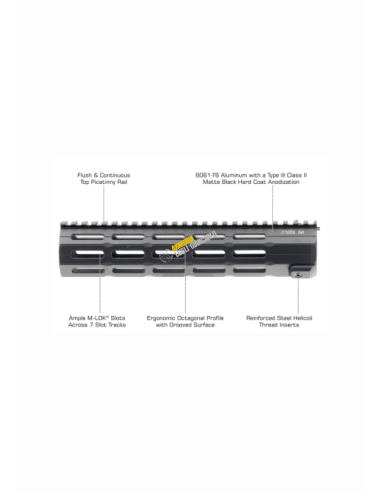 UTG PRO® Super Slim SD Free Float M-LOK® handguard, 10" SKU MTU045XLM per fucili m4 ar15