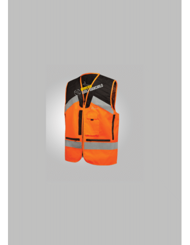 Gilet alta visibilità Konustex Gametop Reflex 0323 taglia M gilet per caccia cinghiale ALTA VISIBILITA E GRIGIO SUL PETTO