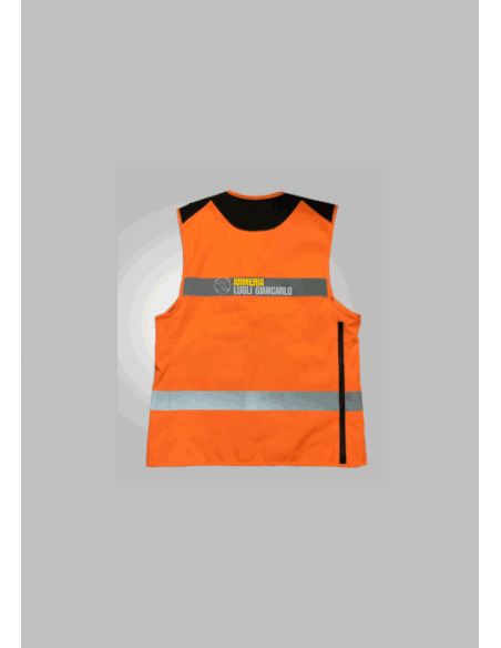 Gilet alta visibilità Konustex Gametop Reflex 0323 taglia M gilet per caccia cinghiale ALTA VISIBILITA E GRIGIO SUL PETTO