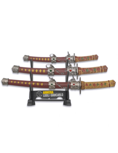ALBAINOX » FANTASY » TRIS MINI KATANE CON ESPOSITORE CM 16,5 - 21 -25 32483  MARCHIO: CODICE PRODOTTO: 32483