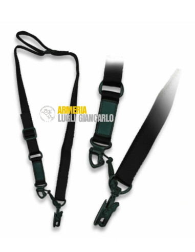Porta arma Barbaric nero con blocco di sicurezza fibia in ABS moschettone con anello metallico