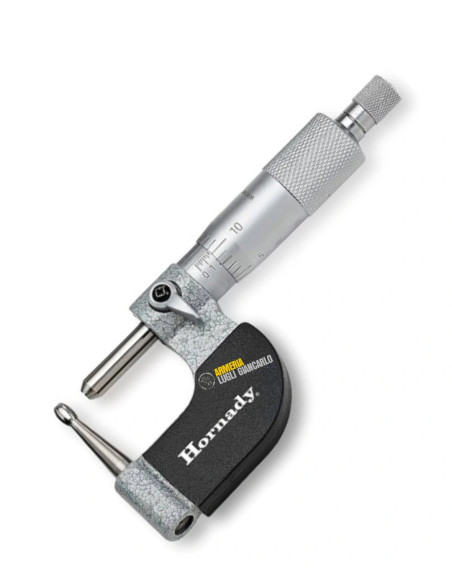 050059 Hornady Vernier Ball Micrometer HORNADY – 050059 VERNIER BALL MICROMETER