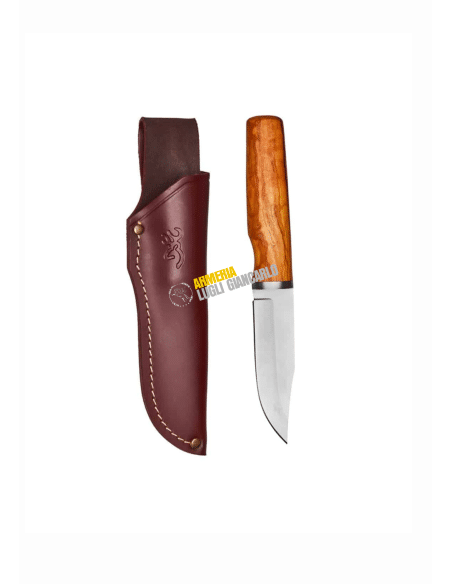 COLTELLO – BROWNING CON MANICO FISSO LEGNO E FODERO – KNIFE NORDIC FIXED OLIVE WOOD 10.5CM 32220021