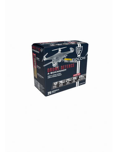 Cartucce colpi Fiocchi calibro 12 Drone Defence BB Buckshot 35 gr 70 mm