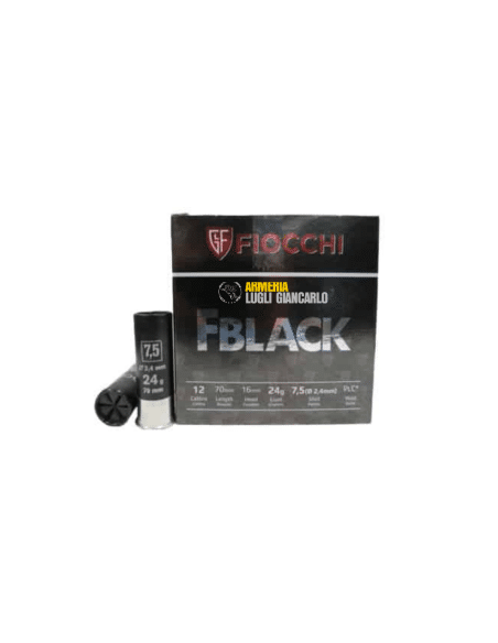 Cartucce Fiocchi Black calibro 12 24 grammi piombo 7,5