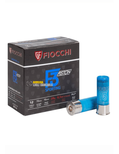 Cartucce Fiocchi calibro 12 F3 28 grammi piombo 7,5 cartucce da tiro