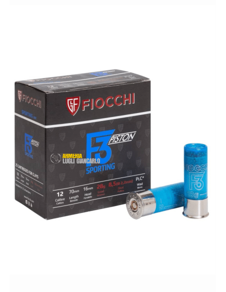 Cartucce Fiocchi calibro 12 F3 28 grammi piombo 7,5 cartucce da tiro