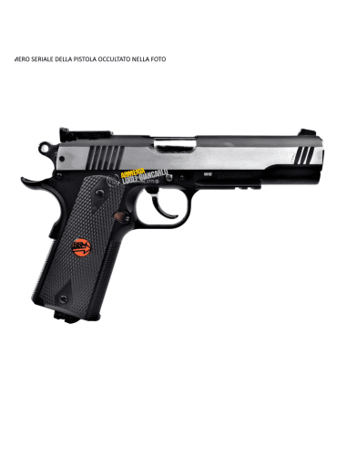 BRUNI PISTOLA CO2 MOD. US COMBAT CAL.4,5 BB CN 816 FULL METAL SILVER LIBERA VENDITA (BR- 601MS) PS000160