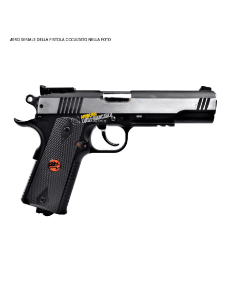 BRUNI PISTOLA CO2 MOD. US COMBAT CAL.4,5 BB CN 816 FULL METAL SILVER LIBERA VENDITA (BR- 601MS) PS000160