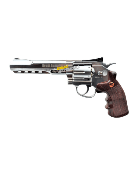BRUNI REVOLVER CO2 MOD. 6 ARGENTO CAL.4,5 BB CN 821 LIBERA VENDITA (BR-702S) PS000167