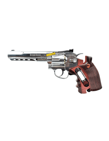 BRUNI REVOLVER CO2 MOD. 6 ARGENTO CAL.4,5 BB CN 821 LIBERA VENDITA (BR-702S) PS000167
