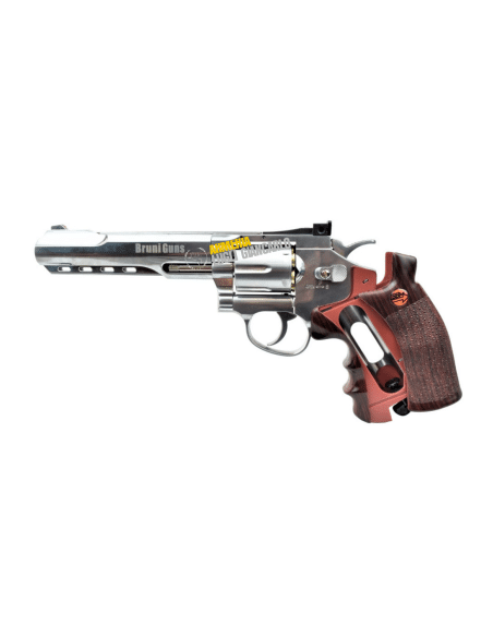 BRUNI REVOLVER CO2 MOD. 6 ARGENTO CAL.4,5 BB CN 821 LIBERA VENDITA (BR-702S) PS000167
