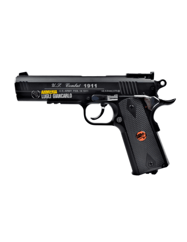 BRUNI PISTOLA CO2 MOD. US COMBAT FULL METAL NERA CAL.4,5 BB CN 816 LIBERA VENDITA (BR-601MB) PS000161