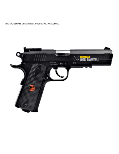 BRUNI PISTOLA CO2 MOD. US COMBAT FULL METAL NERA CAL.4,5 BB CN 816 LIBERA VENDITA (BR-601MB) PS000161