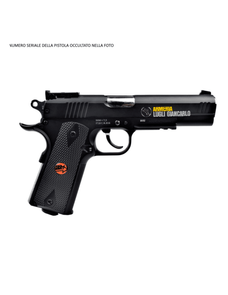 BRUNI PISTOLA CO2 MOD. US COMBAT FULL METAL NERA CAL.4,5 BB CN 816 LIBERA VENDITA (BR-601MB) PS000161