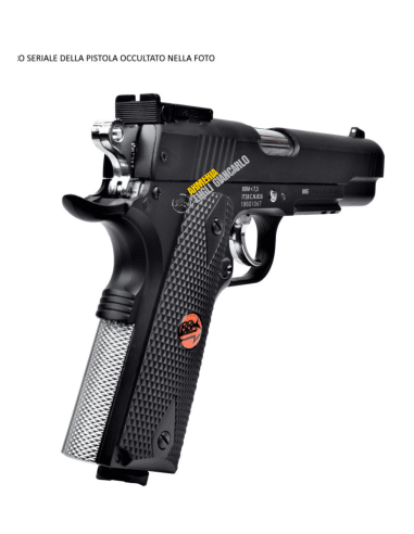 BRUNI PISTOLA CO2 MOD. US COMBAT FULL METAL NERA CAL.4,5 BB CN 816 LIBERA VENDITA (BR-601MB) PS000161