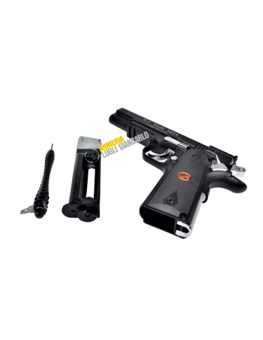 BRUNI PISTOLA CO2 MOD. US COMBAT FULL METAL NERA CAL.4,5 BB CN 816 LIBERA VENDITA (BR-601MB) PS000161