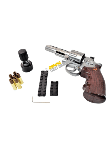 BRUNI REVOLVER CO2 MOD. 4 ARGENTO CALIBRO 4,5 BB CN 820 LIBERA VENDITA (BR-701S) PS000165