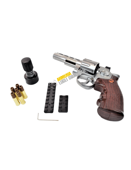 BRUNI REVOLVER CO2 MOD. 4 ARGENTO CALIBRO 4,5 BB CN 820 LIBERA VENDITA (BR-701S) PS000165