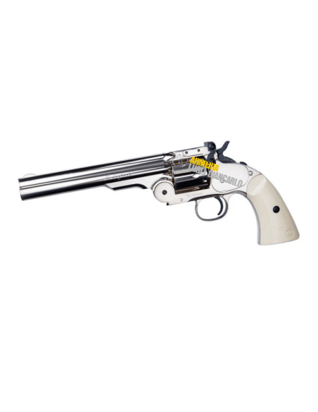 Revolver Libera vendita ASG Airgun Calibro 4,5mm Pellet Co2 Type 6 colpi Schofield 6'' Silver