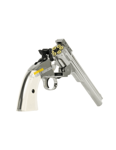 Revolver Libera vendita ASG Airgun Calibro 4,5mm Pellet Co2 Type 6 colpi Schofield 6'' Silver
