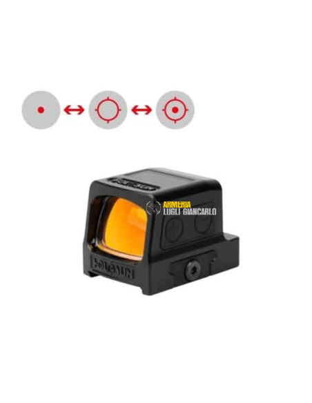 Punto Rosso Holosun HE509T-RD-X2 mirino reflex chiuso con punto rosso + punto intercambiabile 2MOA