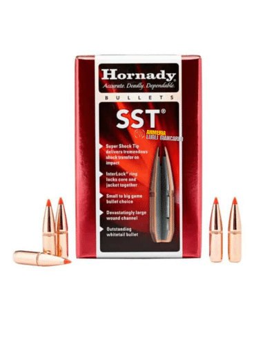 Palle ogive Hornady SST calibro 270 .277″ – 130 grani – 100 pezzi 27302