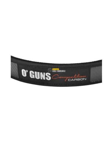 O'Guns Equipment CINTURA PRO COMPETITION CARBON in vera fibra di carbonio Rosso e nero 140 cm