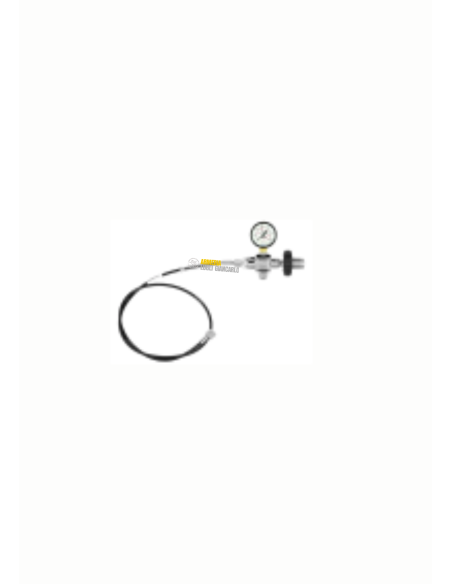 KIT DIN E FRUSTA CON MANOMETRO PER CARABINE PCP DIN da 200/300 bar con manometro codice 04B3