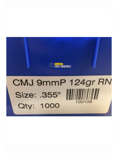 Palle Ogive 1000 pezzi Frontier CMJ calibro 9 mm 124 gr RN diametro 355 codice 100109