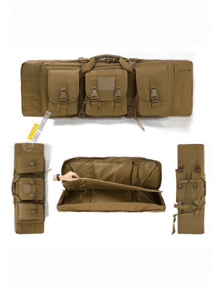 Zaino fodero borsa tattica multiuso impermeabile colore marrone chiaro 93x30x9 B9251