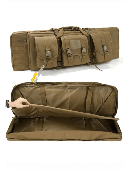 Zaino fodero borsa tattica multiuso impermeabile colore marrone chiaro 93x30x9 B9251