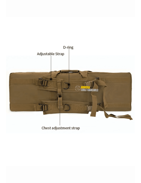 Zaino fodero borsa tattica multiuso impermeabile colore marrone chiaro 93x30x9 B9251
