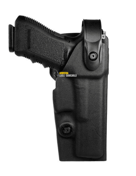 Fondina per pistola Glock 17/22 Vega Holster codice VKD804 nera in polimero con sicurezza superiore