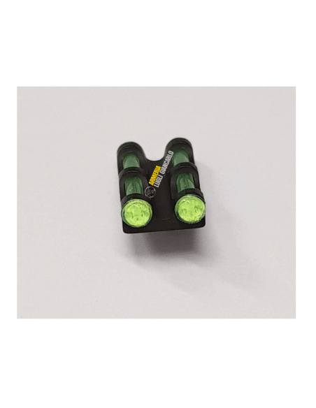 LPA MIRINO E TACCA di Mira Fucile Fibra Ottica Diametro 3 mm Verde Giallo (Verde) mf30