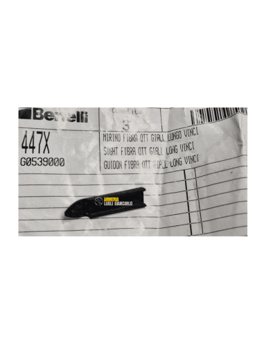 MIRINO PER FUCILE BENELLI CARABINA  VINCI FIBRA OTTICA GIALLA G0539000