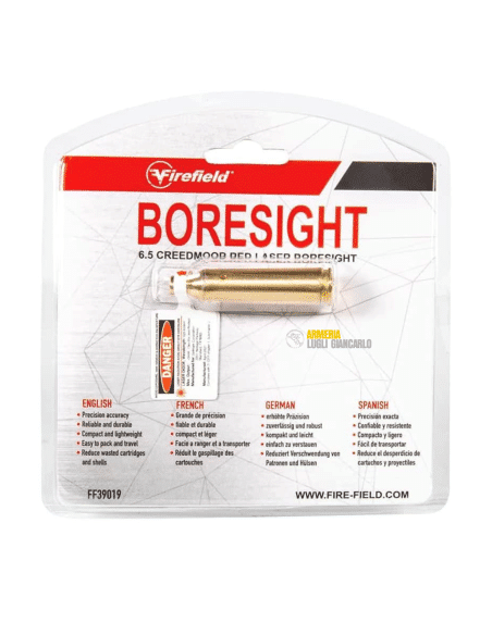 Cartuccia con laser collimatore per carabine Firefield 6.5 Creedmoor In-Chamber Red Laser Brass Boresight