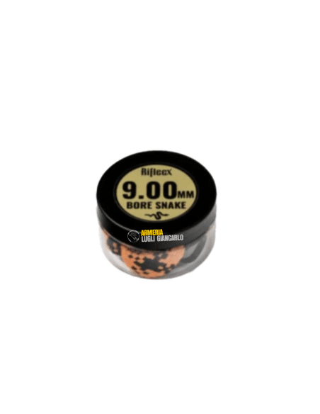 RIFLECX CX80 KIT DI PULIZIA RAPIDO 2 IN 1 PER ARMI CALIBRO 9MM/38/357 (5905489909866) CORDA PULIZIA CANNA PISTOLE