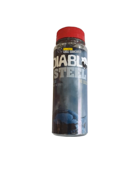 PALLINI SFERE BIGLIE CALIBRO 50 DIABLO IN ACCIAIO 110 PEZZI PER PISTOLE HDP/TP PISTOLE DA DIFESA Wishlist biglie per fionda