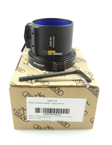 Adattatore modulare Rusan in due pezzi per termi notturni tutte le ditte e Leica Calonox 2 Sight, Sight e Sight SE MAR 48 mm