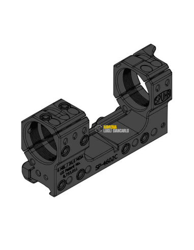 Attacco unico pezzo anelli Spuhr SP-4602C Scope Mount Ø34 H38mm 6MIL PIC GEN3 CODICE 77-000244
