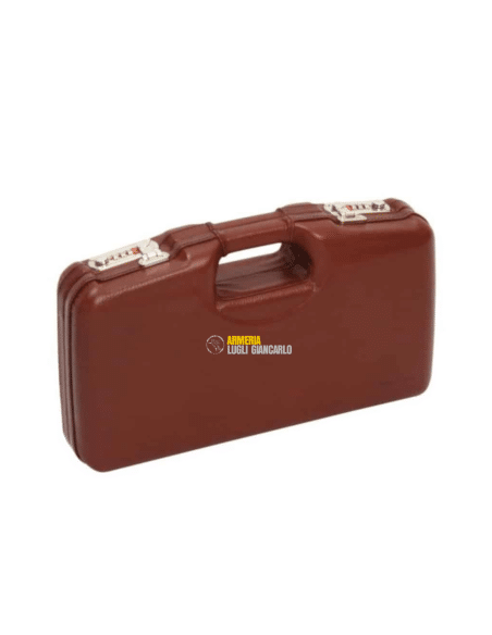 Valigetta per pistola in cuoio marrone in ABS con chiusura a combinazione da 38,5 cm codice 2018PL Misure: 385 x 223 x 80 cm
