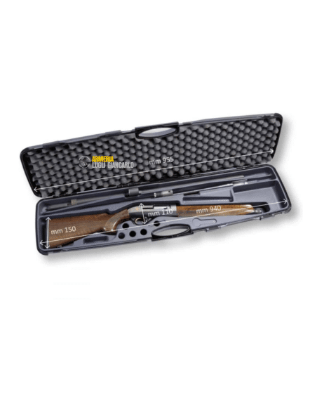 Valigetta in plastica Custodia in PP per fucili automatici e 2 canne 1607TA-2C Cm 94 x 23 x 7,5