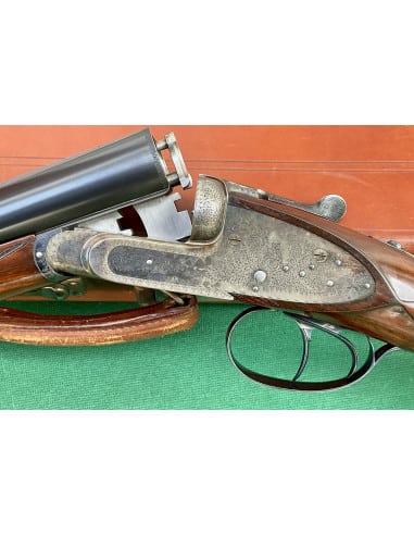 Doppietta F.lli Toschi calibro 12 Canne 70cm.  Bascula finemente incisa e tartarugata.